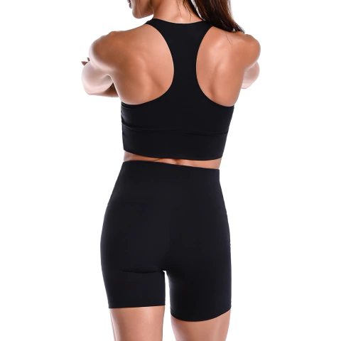 Conjunto Fitness Suplex Short e Top Preto - comprar online