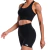 Conjunto Fitness Suplex Short e Top Preto na internet