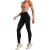 Conjunto Fitness Suplex Top Bojo Removível e Calça Cós Alto e Friso - Marrom e Preto na internet