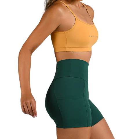 Kit Conjunto Fitness Legging e Short Cos Alto Top Alça Digital Mirtilo