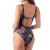 Body Feminino Com Fecho nas Costas Sem Bojo Estampado Preto