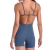 Macaquinho Fitness Feminino Suplex Azul - Conforto e Estilo para Treinos - comprar online