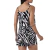 Short Doll Feminino Com Alça Zebra Preto - comprar online
