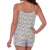 Short Doll Feminino Com Alça Floral Amarelo - comprar online