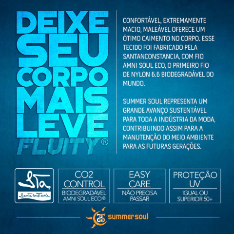 Tecido Fluity Moda Praia Summer Soul