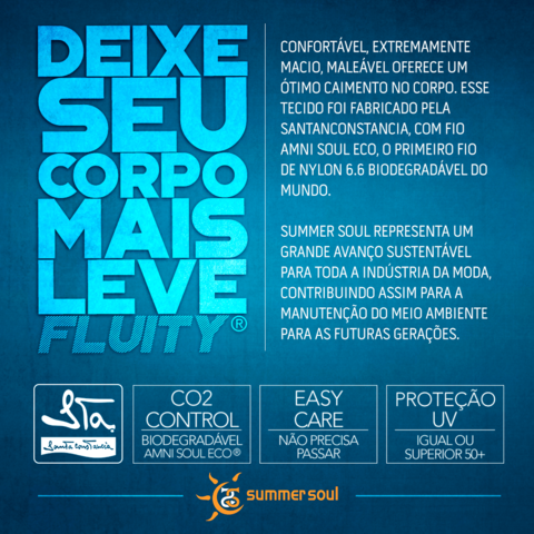 Maiô Com Bojo e Babado Liso Azul Marinho