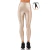 Calça Legging Fitness Pezinho Cós Alto de Cirrê Bege
