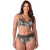 Biquíni Plus Size Com Bojo e Fecho Cintura Baixa Coqueiro Verde Summer Soul