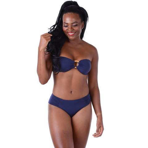 Biquini Top Com Bojo Tomara que Caia Liso Azul Marinho - Summer Soul