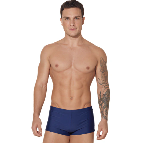 Sunga Boxer Masculina Lisa Marinho com Modelagem Anatômica - comprar online