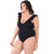Maiô Plus Size Com Bojo Liso Preto na internet
