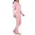 Pijama Feminino Calça e Blusa Longo Estampado Poá Rosa na internet