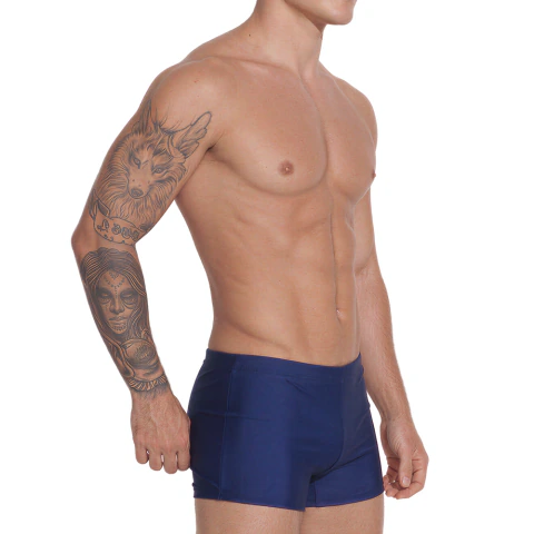 Sunga Boxer Masculina Lisa Marinho com Modelagem Anatômica - Summer Soul