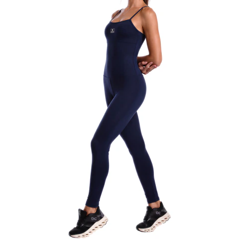 Macacão Longo Fitness Feminino Suplex Preto - Conforto e Estilo para Treinos na internet