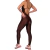 Macacão Longo Fitness Feminino Cirrê Marrom - Conforto e Estilo para Treinos na internet
