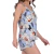 Short Doll Feminino Com Alça Floral Azul na internet