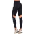 Conjunto Fitness Suplex Top Cós Largo e Calça Com Recorte - Marrom e Preto