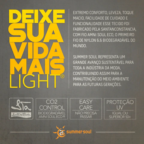 Tecido Light Moda Praia Summer Soul