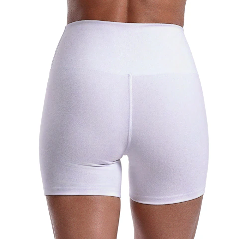 Short Fitness Curto Cós Alto Suplex Branco
