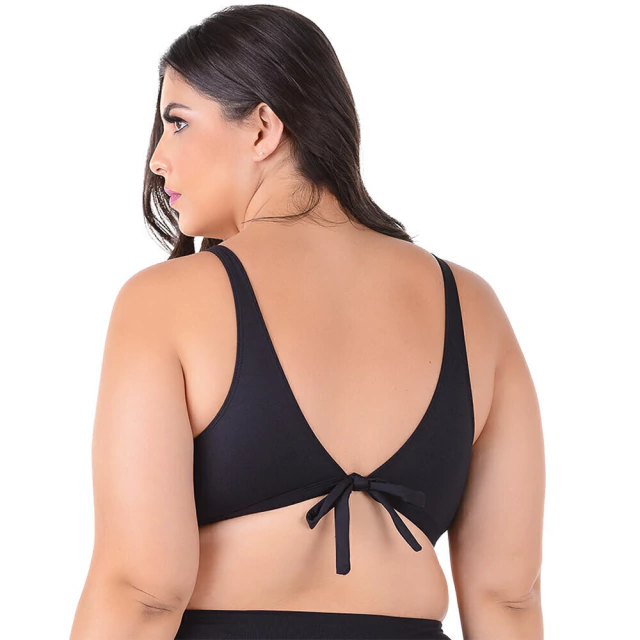 Biquíni Top Sem Bojo Plus Size Preto Summer Soul - comprar online