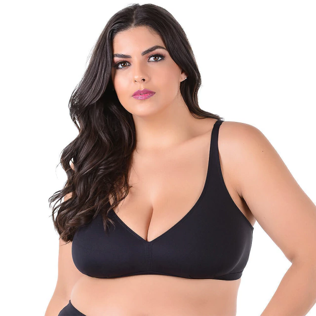 Biquíni Top Sem Bojo Plus Size Preto Summer Soul - comprar online
