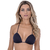 Top Biquíni Cortininha com Bojo Preto Summer Soul