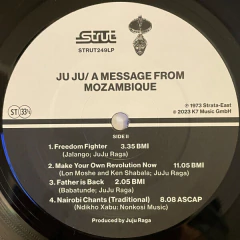 LP JU JU - A MESSAGE FROM MOZAMBIQUE - Aqui Jazz Discos