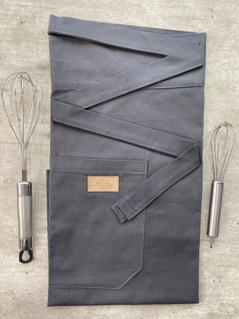 Avental Chef Longo Cinza