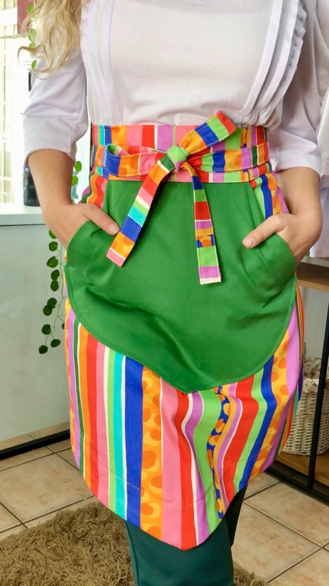 Avental Folhas Colors Verde