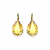 5619495 Aros Swarovski Millenia Cristal pera Amarillos con Baño tono oro