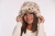 Gorro efecto pelo visón con chocolate - comprar online