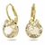 5662093 Pendientes Bella V, Talla redonda, Tono dorado, Baño tono oro