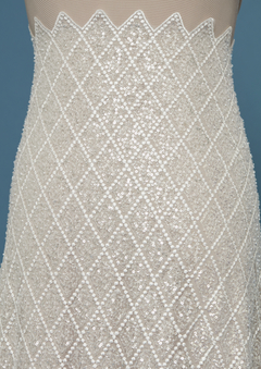S0490 - TUL BORDADO CON LENTEJUELAS - comprar online