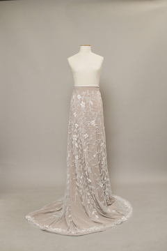 S0538 - TUL BORDADO CON MOSTACILLAS Y LENTEJUELAS - tienda online