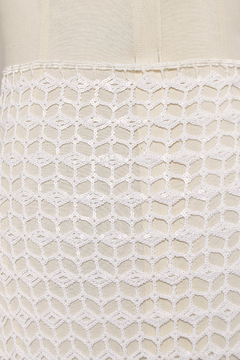 S0524 - RED CROCHET BORDADA CON LENTEJUELAS