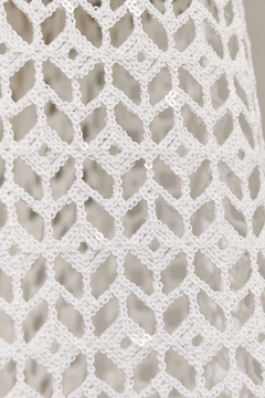 S0524 - RED CROCHET BORDADA CON LENTEJUELAS - comprar online