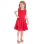 Vestido Infantil Vermelho Regata Lasie Detalhada Costas Abertas Natal Formatura