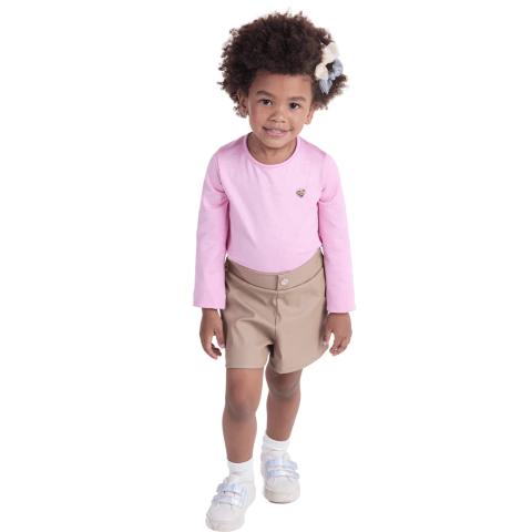 Blusa térmica infantil feminina com brilho pingente inverno - comprar online