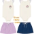Kit 4 Peças Body Regata Bebê Menina com Tule + Saia Moletinho – Roupas Infantis Cotton Confortáveis Leves (3 a 11 Meses) - comprar online