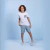 Conjunto Infantil Masculino Camiseta Branca com Bolso Bermuda Moletinho Ecologico
