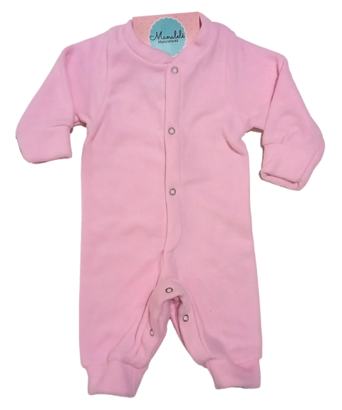 MACACAO BEBÊ INVERNO C/ BOTAO NA FRENTE E PERNA SOFT - ROSA