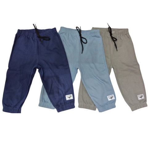 Kit 3 peças Calça infantil menino moletom 100% algodão - comprar online