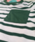 CAMISETA MANGA LONGA INFANTIL LISTRADA COM BOLSO - VERDE - loja online