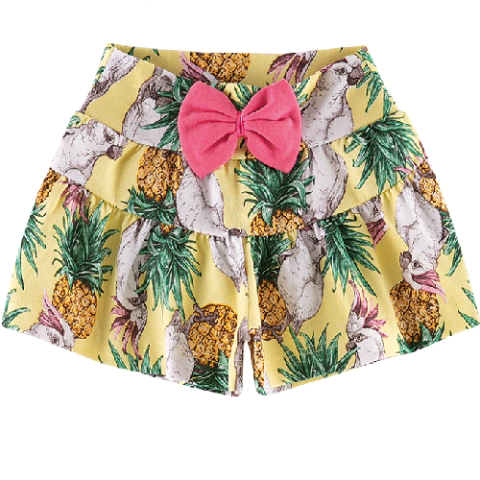 SHORTS BEBE FRANZIDO COTTON