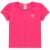 BLUSA INFANTIL FEMININA COTTON COM ELASTANO COM APLIQUE MANGA COPINHO - PINK - comprar online
