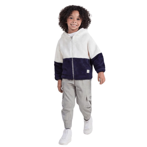 Jaqueta infantil bebe menino fleece Quente pelo inverno frio neve - comprar online