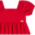 LASIE VERMELHO DETALHADA VESTIDO INFANTIL DE MENINA NATAL MANGAS PRINCESA COM FORRO - loja online
