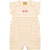 Macaquinho Curto Bebê Menina Ribana Listrado Pompom Fresco Abertura Entre Pernas - loja online