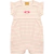 Macaquinho Curto Bebê Menina Ribana Listrado Pompom Fresco Abertura Entre Pernas na internet