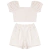 Conjunto Infantil Feminino Lasie Detalhada Branco - loja online